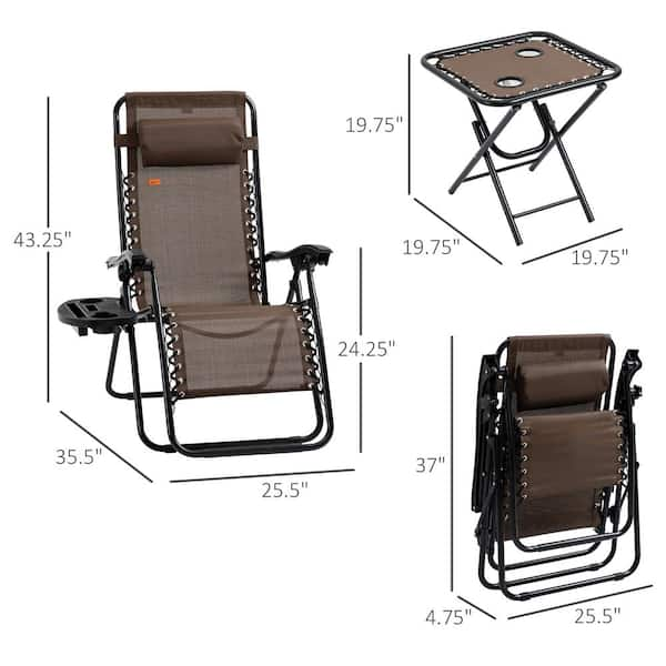 3 piece gravity chair set