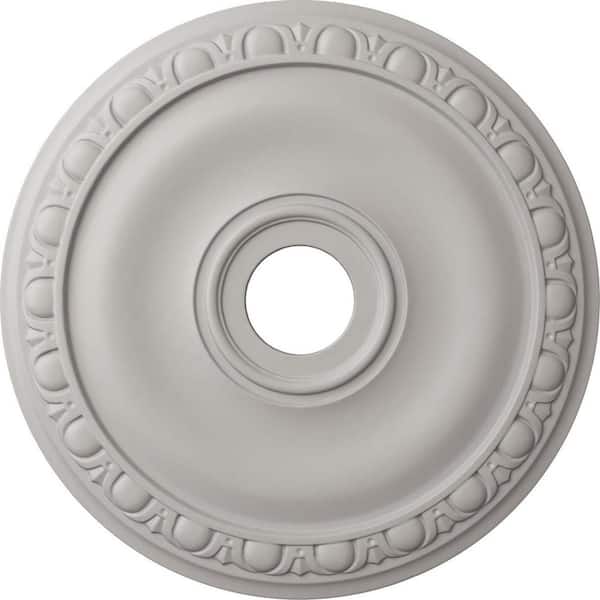 Ekena Millwork 1 in. x 20 in. x 20 in. Polyurethane Jackson Ceiling Medallion, Ultra Pure White