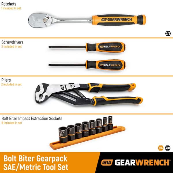 Bolt Biter Gearpack SAE/Metric Tool Set (13-Piece)