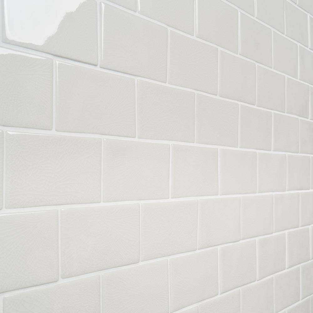 Glacier White 3" x 6" Matte Ceramic Subway Tile