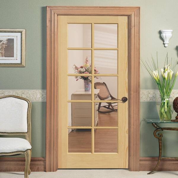 30 in. x 80 in. French 15-Lite Solid-Core Smooth Unfinished Pine Veneer Composite Interior Door Slab 30 in. x 80 in. French 15-Lite Solid-Core Smooth Unfinished Pine Veneer Composite Interior Door Slab