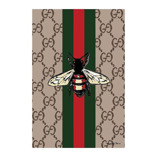 VENICE BEACH Collections Fashion BEE by Fairchild Paris 1 Piece Unframed Canvas Drawing Print 20 in. x 30 in.