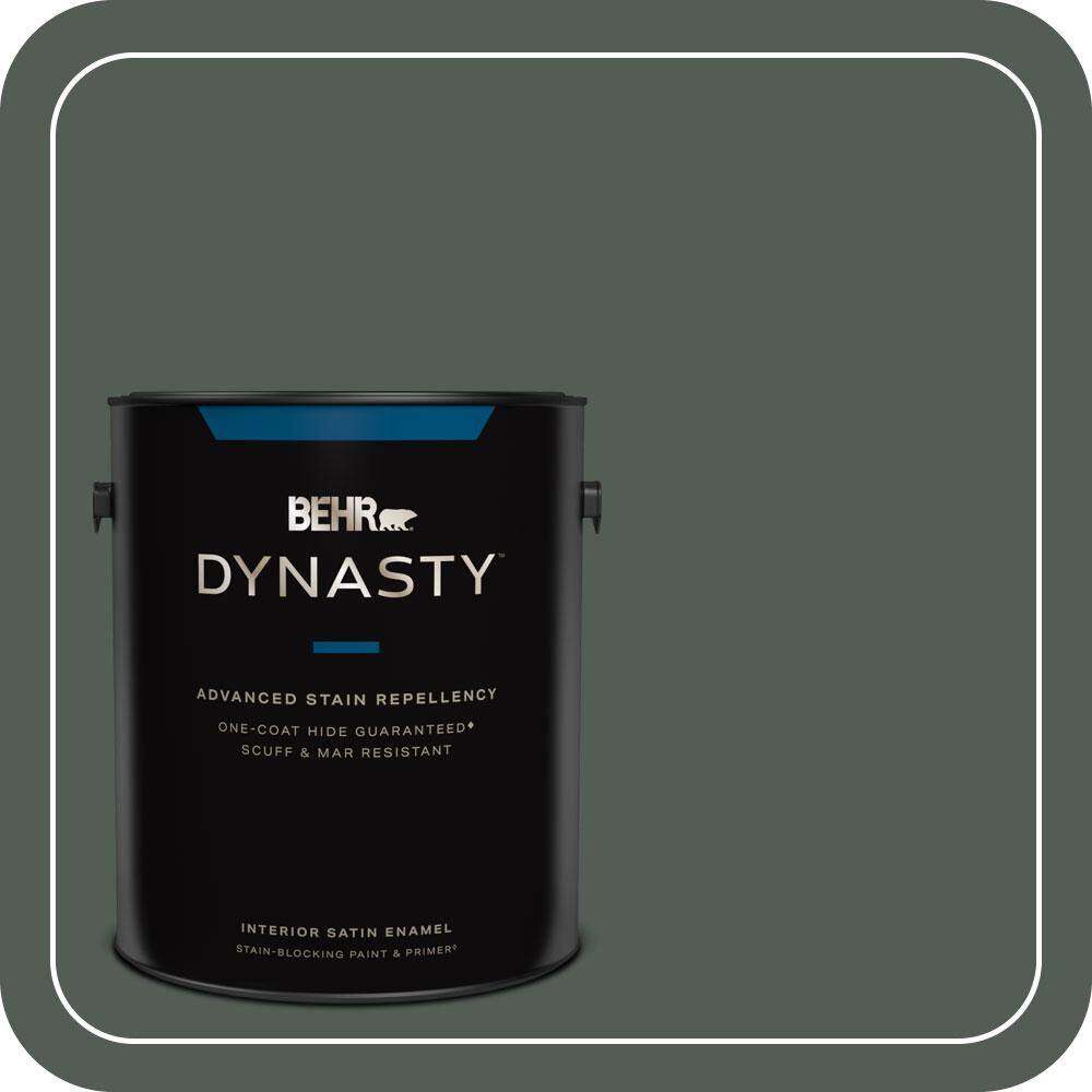 1 gal. #700F-7 Evergreen Bough Satin Enamel Interior Stain-Blocking Paint & Primer price history on PriceWatchPro