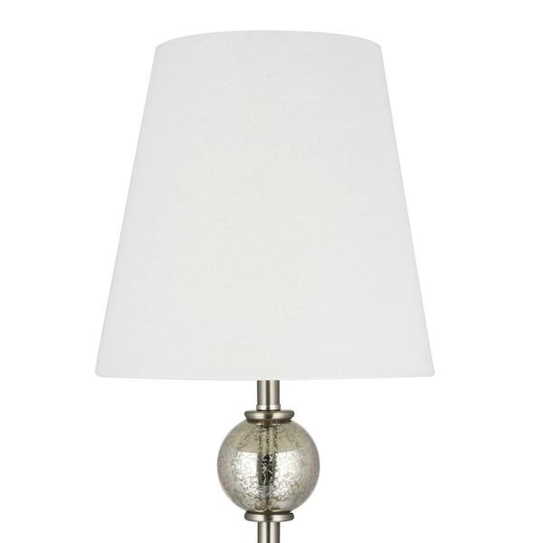 Brushed Nickel Lamp Set 2 Table Lamps, Threshold Mercury Glass Stacked Ball Floor Lamp