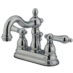 Heritage 4 in. Centerset 2-Handle Bathroom Faucet in Chrome