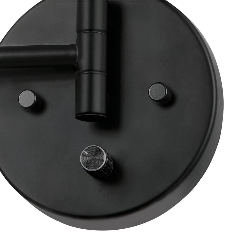 Matte Black 21.5" Swing Arm Wall Sconce