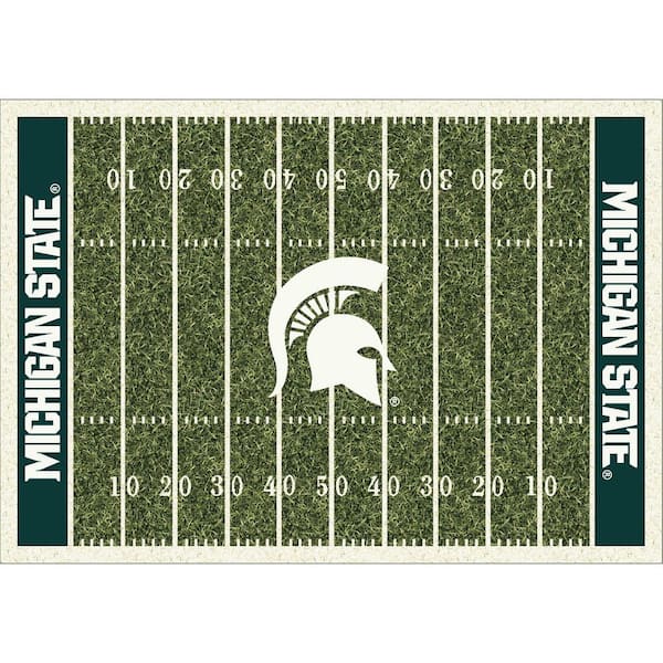 IMPERIAL Michigan State 4 ft. by 6 ft. Homefield Area Rug
