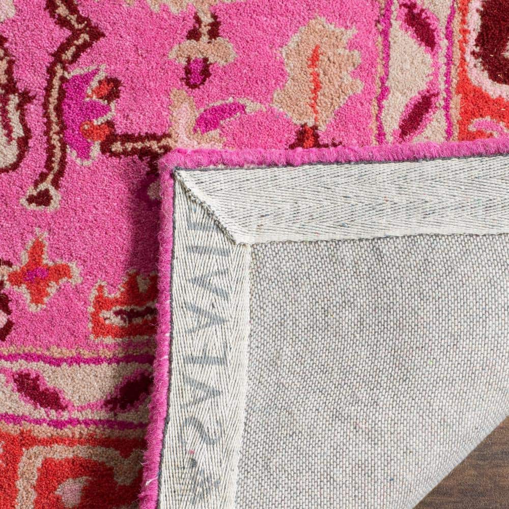Bellagio Fusion Red-Pink Hand-Tufted Wool Area Rug - 2'6" x 4'