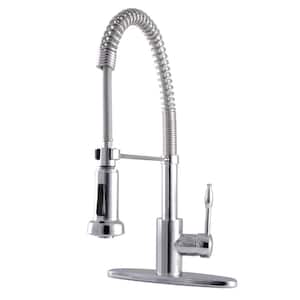 Nustudio Single-Handle Pre-Rinse Pull Down Sprayer Kitchen Faucet in Polished Chrome