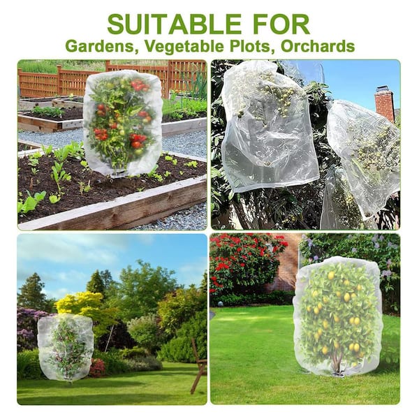 1pc, Plant Insect Net With Drawstring Can Be Cut Insect Cover Plant Insect  Net Bag Plant Insect Net Cover Fruit Tree Garden Insect Net Bag Insect Net