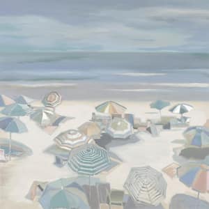 "Beach Party" by Liz Jardine Unframed Abstract Art Print 72 in. x 72 in.