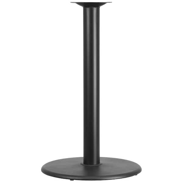 Carnegy Avenue Black Metal Pedestal Dining Table - Base Only - Seats 2