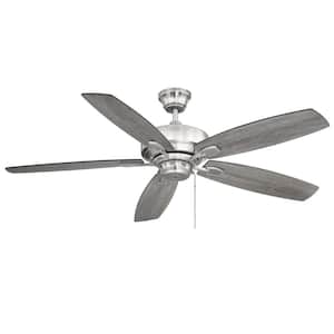 Wind Star 52 in. Indoor Brushed Pewter Ceiling Fan with Remote Control