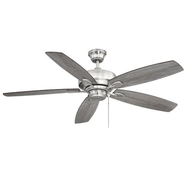Savoy House Wind Star 52 in. Indoor Brushed Pewter Ceiling Fan with Remote Control