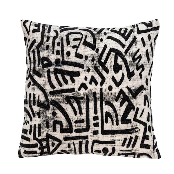 PARKLAND COLLECTION Azar 20 X 20 Transitional White Throw Pillow