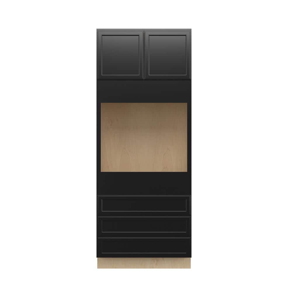 Belle Haven Recessed 33 in. W x 84 in. H x 24 in. D in Driftwood Plywood Assembled Oven Cabinet price history on PriceWatchPro