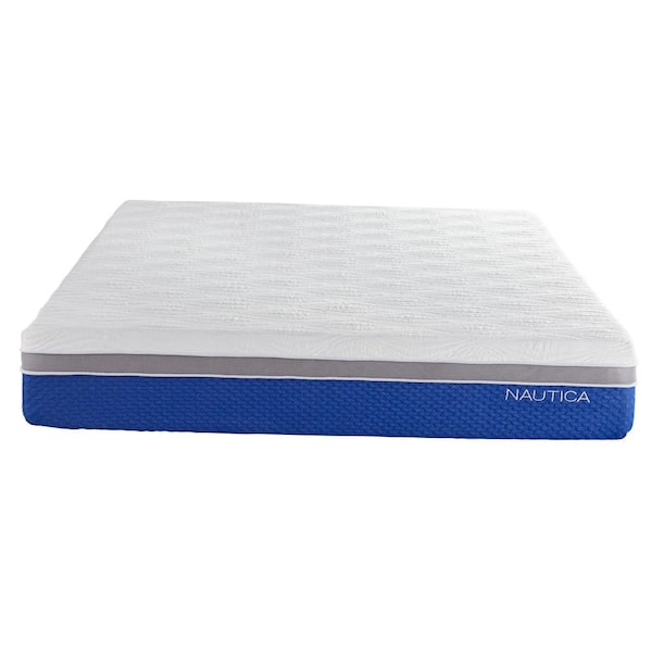 Nautica Home Mattress, 10" Calm, Full Memory Foam with Gel Cooling and Engineered Latex Contouring Foam