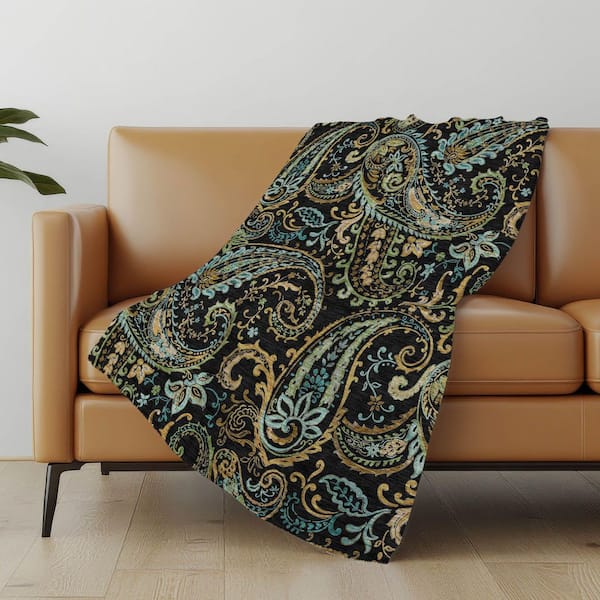 Premium Machine Washable ASB533 Black 50 in. x 70 in. Sherpa Throw Blanket