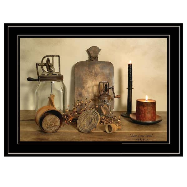 HomeRoots Charlie Sweet Cream Butter 1-Piece Framed Wall Art 15 in. x 19 in.