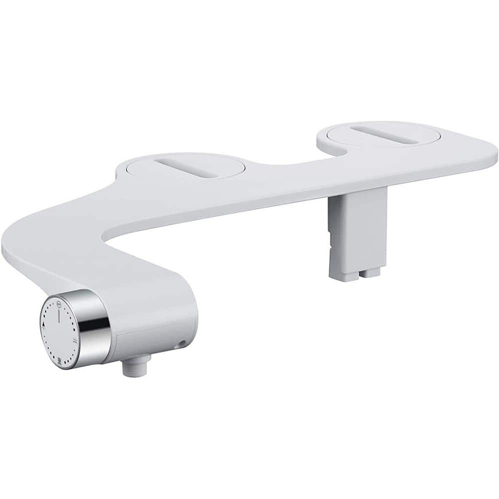 ELLO&ALLO Comfort Non-Electric Bidet Toilet Seat Attachment with Nozzle  Adjuster in White BA-JA1101 - The Home Depot