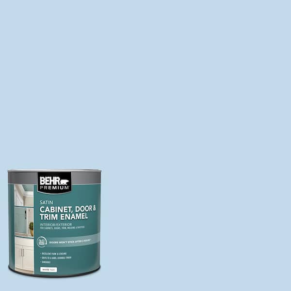 BEHR PREMIUM 1 qt. #M520-2 After Rain Satin Enamel Interior/Exterior Cabinet, Door & Trim Paint