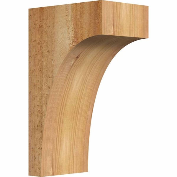 Ekena Millwork 4 in. x 6 in. x 10 in. Western Red Cedar Huntington Rough Sawn Corbel