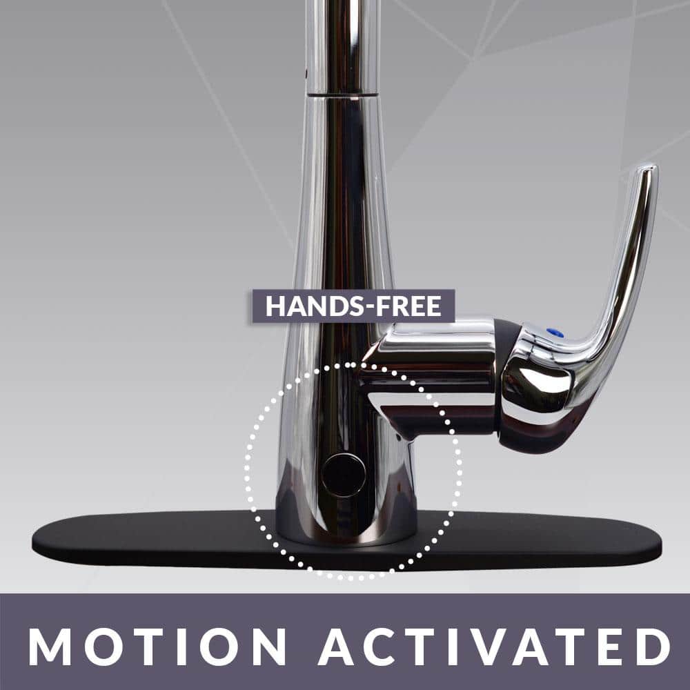 Stainless Steel Touchless Pull-Down Kitchen Faucet with Spray