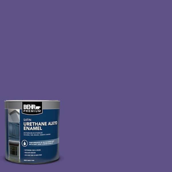 BEHR PREMIUM 1 qt. #P560-7 Kings Court Satin Enamel Urethane Alkyd Interior/Exterior Paint