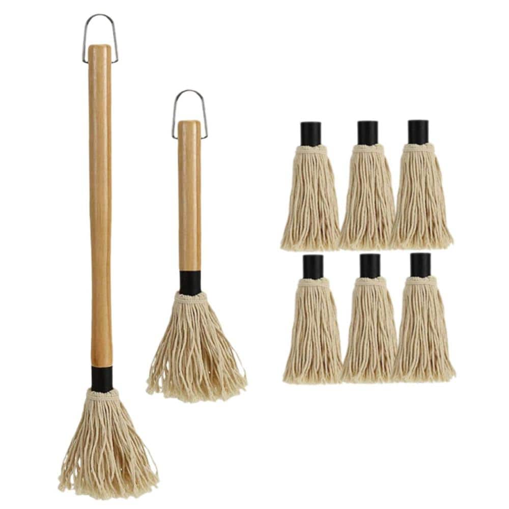 18.31 in. BBQ Basting Mop Set Reusable Long Handle Assorted Color 8-Piece price history on PriceWatchPro
