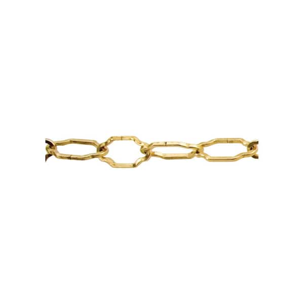 KingChain 100 ft. Florentine Brass Decorative Chain Reeled 540642