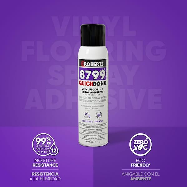 8799 Quickbond 19 oz. 2-Hour Dry Time Vinyl Floor Spray Adhesive in Off White