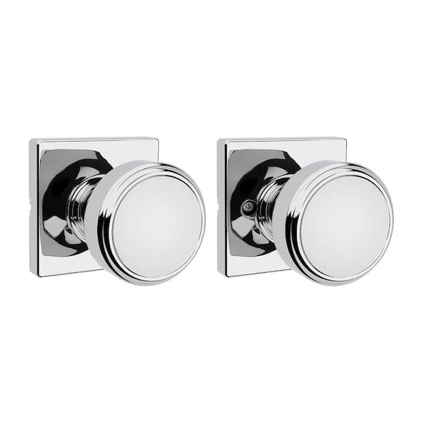 Maven Polished Chrome Square Hall/Closet Door Knob