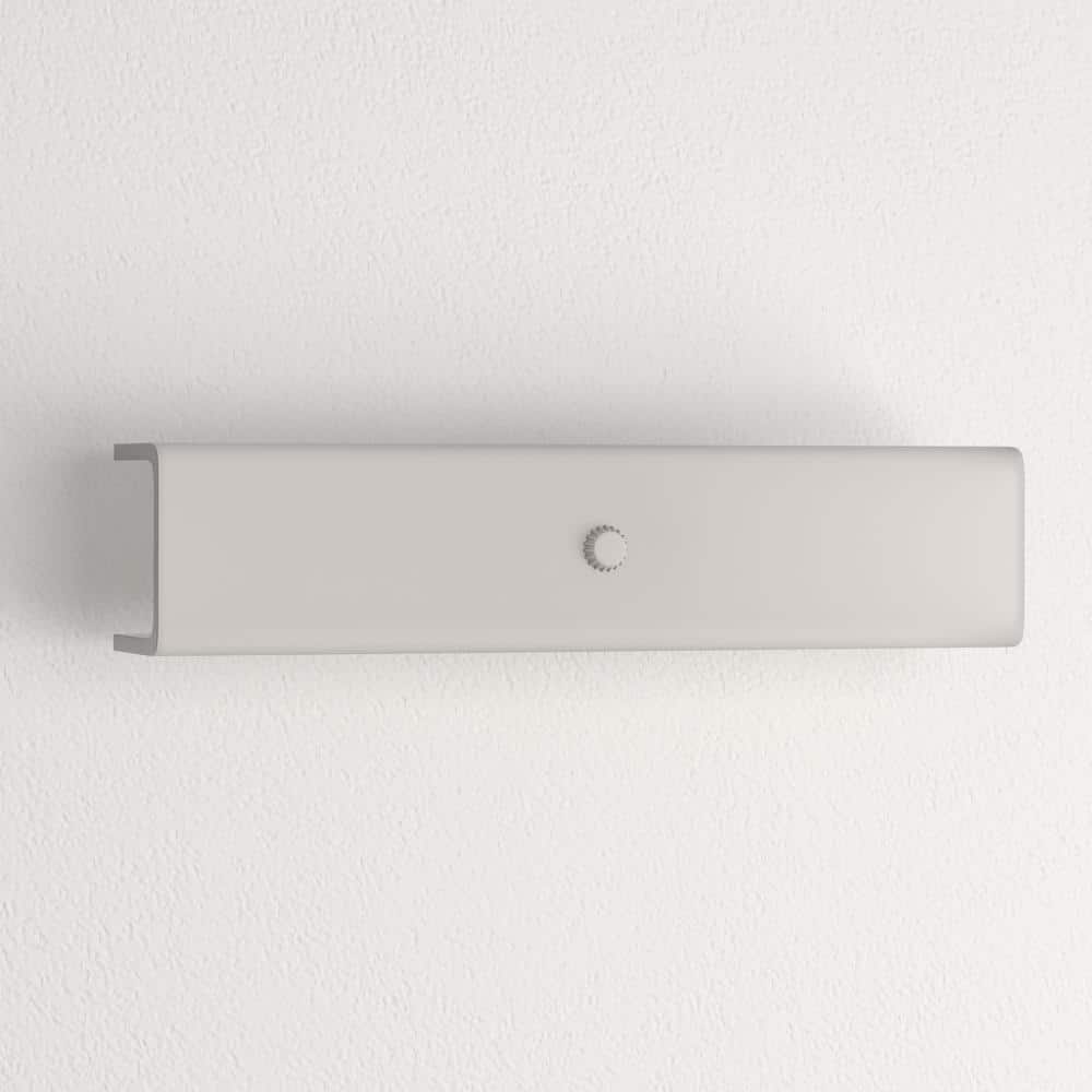 White Glass Two-Light Dimmable Bath Vanity Light