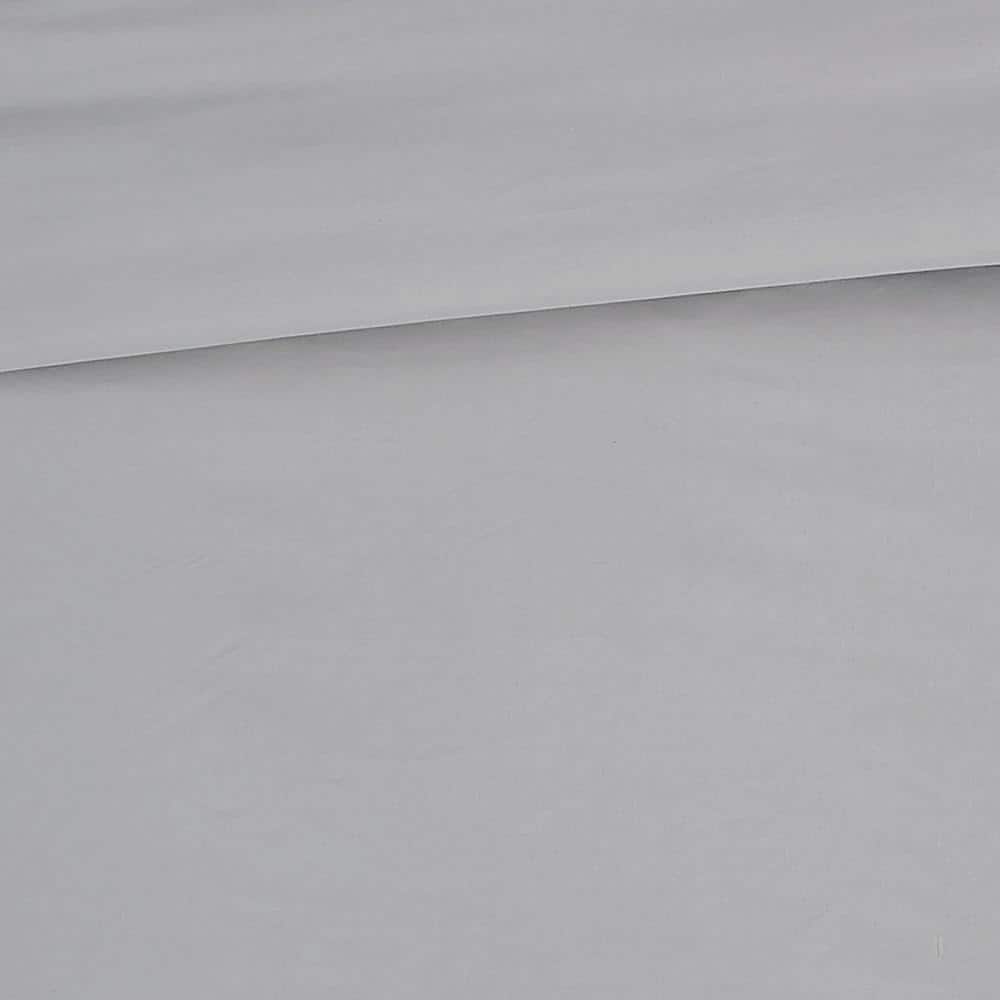 Gray Microfiber Wrinkle Proof Full/Queen Bedspread Cover