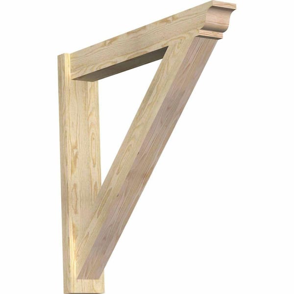 Ekena Millwork 6 in. x 36 in. x 36 in. Traditional Rough Sawn Douglas Fir Outlooker