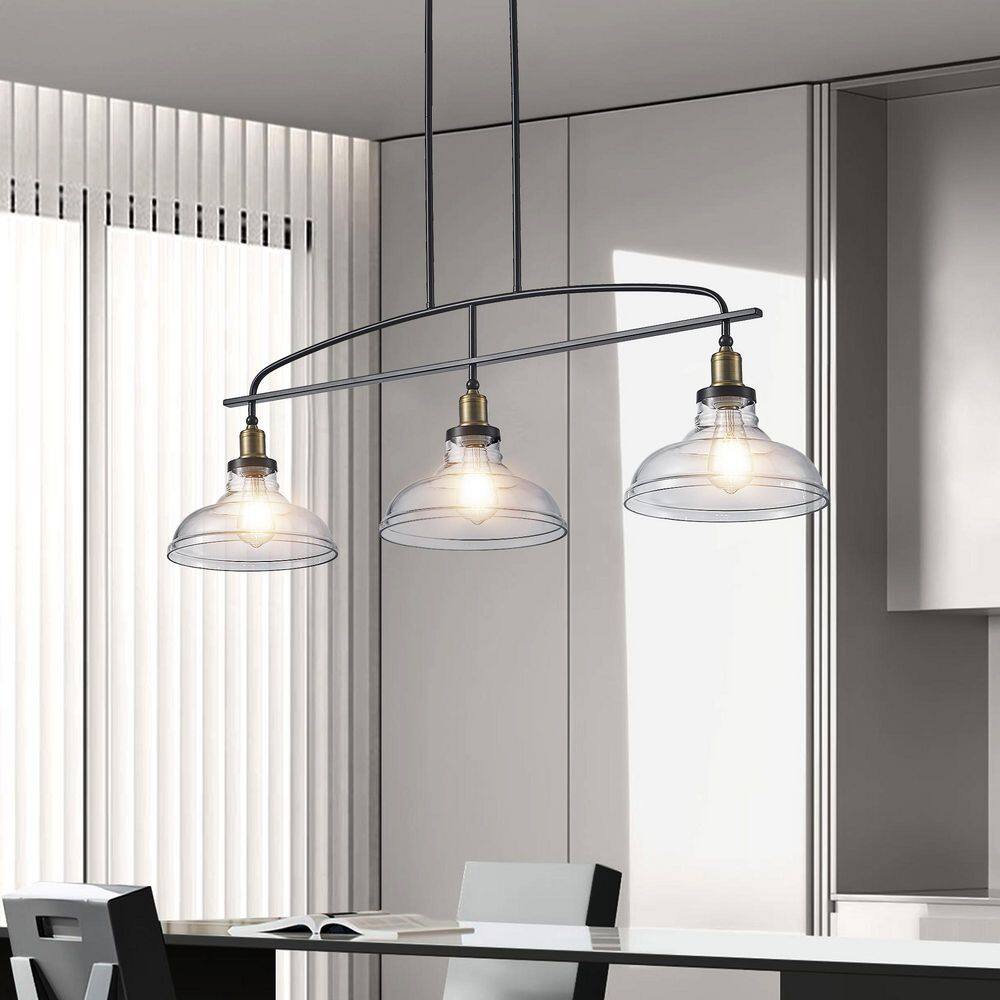 45 in 3-light Luxury Black Chandelier Large Ceiling Lighting for Living Room Dining Light Fixture Dining Room Kitchen price history on PriceWatchPro