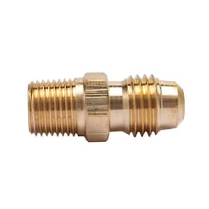 1/4 in. Flare x 1/8 in. MIP Brass Adapter Fitting (5-Pack)