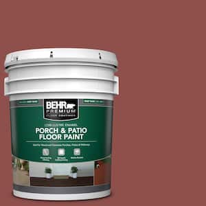 5 gal. #S140-6 Moroccan Ruby Low-Lustre Enamel Interior/Exterior Porch and Patio Floor Paint
