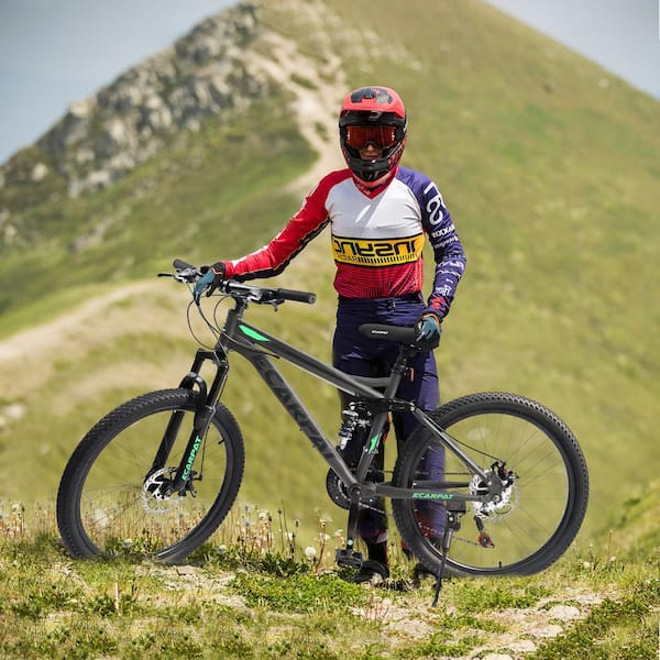 Zeus & Ruta 26 in. Mountain Bike with 21-Speed Full Suspension and