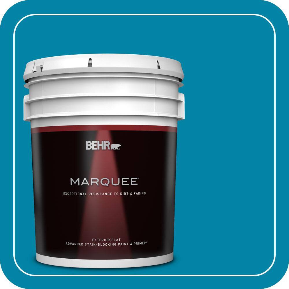 BEHR MARQUEE 5 gal. #MQ4-53 Tibetan Turquoise Flat Exterior