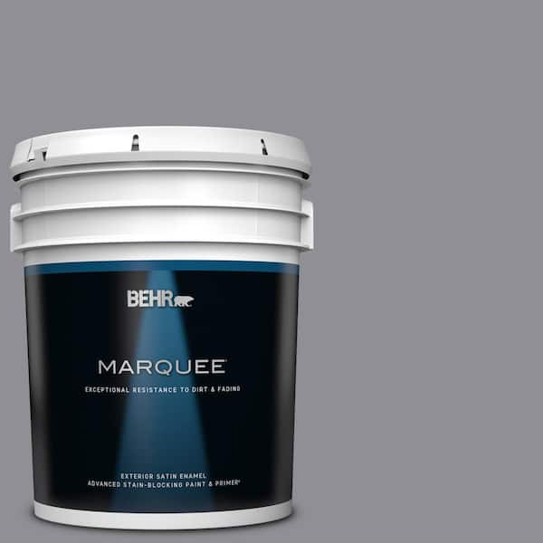 BEHR MARQUEE 5 gal. #ECC-23-2 Heather Field Satin Enamel Exterior Paint & Primer