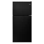 amama　BK Amana 18.2 cu. ft. Top Freezer Refrigerator in Black