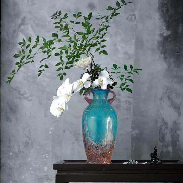 Dale Tiffany Euclid Hand Blown Art Glass Vase