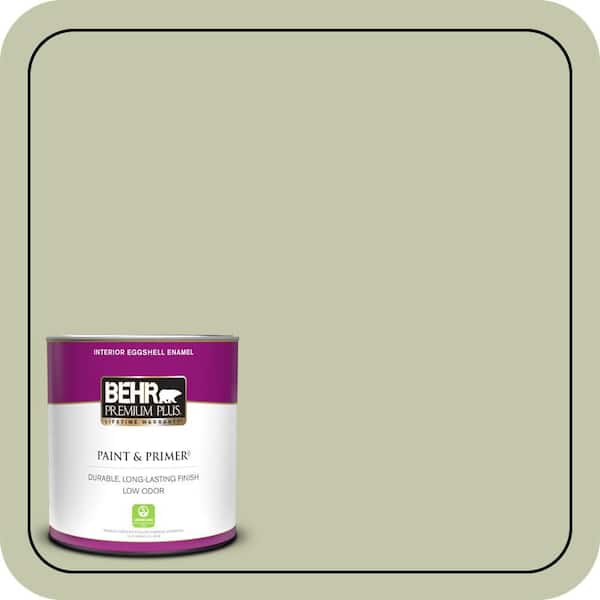 BEHR PREMIUM PLUS 1 qt. #MQ6-50 Desert Hotsprings Eggshell Enamel Low Odor Interior Paint & Primer