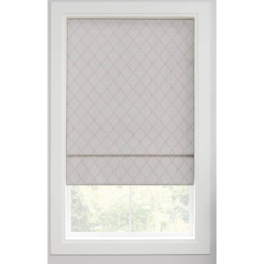 Darien Silver Cordless Blackout Polyester Roman Shade 35 in. W x 64 in. L price history on PriceWatchPro