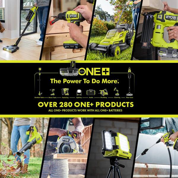 RYOBI ONE+ 18V 18-Gauge Cordless AirStrike Brad Nailer with 4.0 Ah Battery  and Charger P321K1N - The Home Depot
