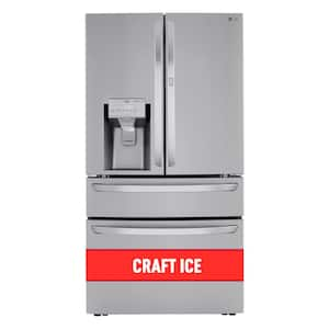 30 cu. ft. 4-Door French Door Refrigerator, Door-In-Door, Full-Convert Drawer, Craft Ice in PrintProof Stainless Steel