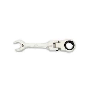 7/16 in. 90-Tooth 12 Point Stubby Flex Combination Ratcheting Wrench