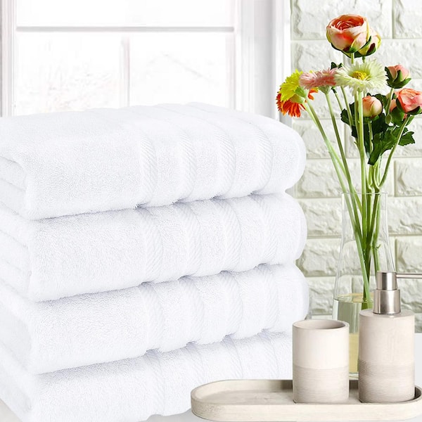 NEW WHITE Color ULTRA SUPER SOFT LUXURY PURE TURKISH 100% COTTON HAND TOWELS