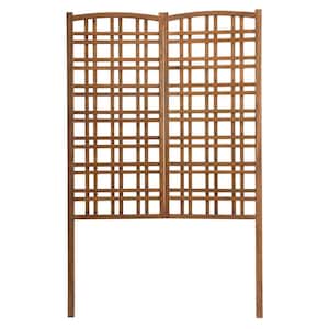 Large 72 in. Outdoor Eucalyptus Wood Privacy Trellis